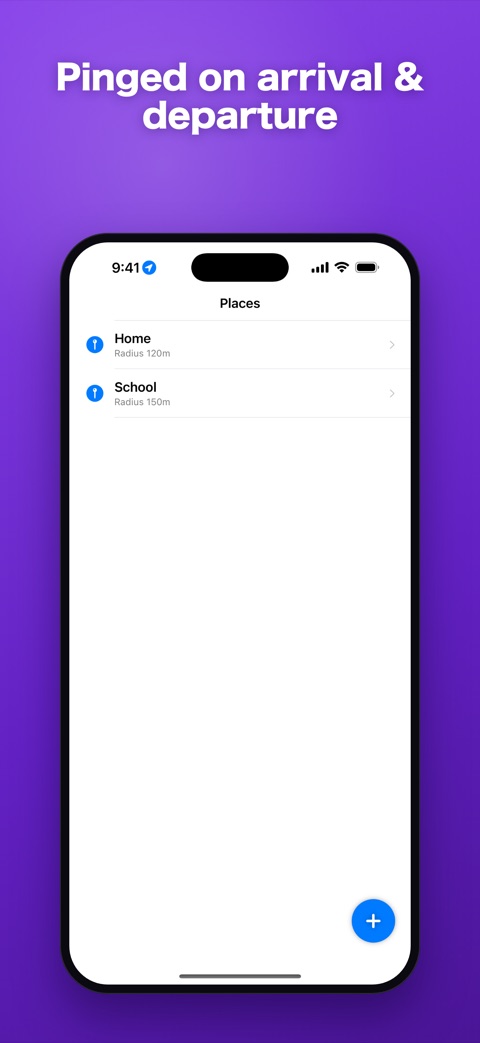 Pinged on arrival & departure